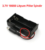 18650 Pil Yuvası 2’li Adaptör Soketli
