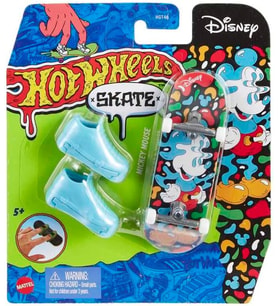 Hot Wheels Skate Fingerskate Disney – Hng36 – Paket 1 Adet Mickey Mouse Parmak Kaykay + 1 Çift Spor