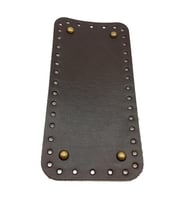 Angel Çanta Aksesuar Gerçek Deri Koyu Kahve 25X12 cm Dikdörtgen Antik Metalli Çanta Tabanı