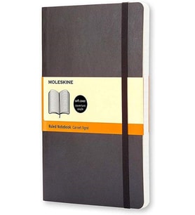 Moleskine Cep Boy Siyah Yumuşak Kapak Çizgili Defter 192 Sayfa (Standart)