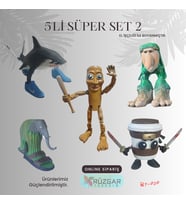 Tung Tung Tung Sahur Karakterleri 5'li Set 2