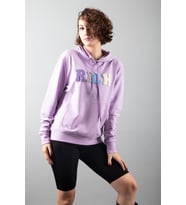 Lila 2 Iplik Kapüşonlu Sweatshirt