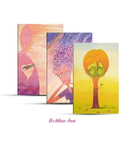 Üçlü Çizgili Defter Seti: Bir Kelime: Anne
