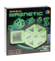 Magic Magnetic 14 Parça Karanlıkta Parlayan Mıknatıslı Şekiller JH6897