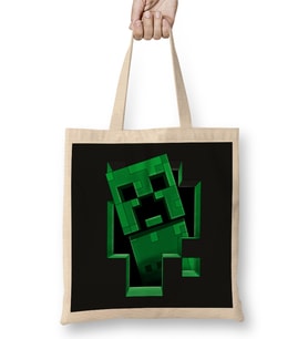 Creeper Creeping Minecraft Creeper Bez Çanta Uzun Saplı