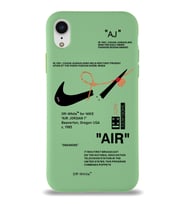 Apple iPhone XR Uyumlu Lansman Kılıf Sneakers Tasarımlı Altı Kapalı İçi Kadife Kaplı Silikon Kapak (Şeffaf)