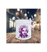 Kokusuz Sigara Küllüğü - Kokusuz Kül Tablası - Doğart Sanat Albert Einstein Silüeti Baskılı Küllük