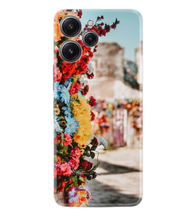 Xiaomi Redmi 12 128 GB 4 GB Ram Kılıf Silikon Desen Özel Seri Gerçek Çiçekler 1743