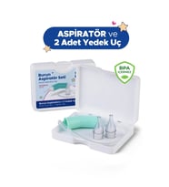 Bebek Burun Aspiratörü ve 2 Adet Yedek Uç - Burun Temizleme Aspiratör Seti