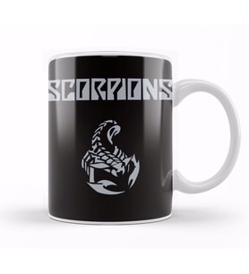 Scorpions Comeblack 01 Kupa Bardak Porselen