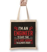 I Am An Engineer 02 Bez Çanta Uzun Saplı