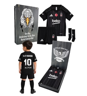BEŞİKTAŞ ORİJİNAL LİSANSLI ADİDAS SİYAH SET KİŞİYE ÖZEL FORMA
