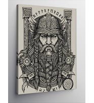 Kanvas Tablo Viking Portresi