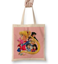 Vintage Sailor Moon Bez Çanta Uzun Saplı
