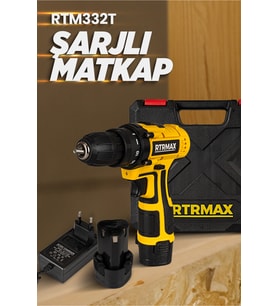 12V 1.3Ah Li-ion Tek Akülü Vidalama ve Şarjlı Matkap Set