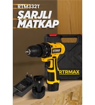 12V 1.3Ah Li-ion Tek Akülü Vidalama ve Şarjlı Matkap Set
