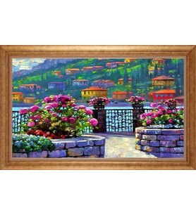 ALTIN ÇERÇEVELİ PASPARTULU TABLO CR1433
