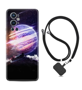 Tecno Spark 9 Pro Kılıf Silikon Boyun Askılı İpli Desenli Silikon Super Planet 1797