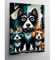 Kanvas Tablo Sevimli Köpekler