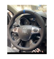 Ford Focus 3 Araca Özel Direksiyon Kılıfı (NOKTALI KARBON YÜZÜKLÜ)