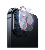 BİNANO IPHONE 12 PRO 3D PRO PEMBE CAMERA KORUYUCU