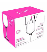Lav LAL 558 6'Lı Ayaklı Kadeh Takımı, Büyük Boy Meşrubat ve Su Bardağı