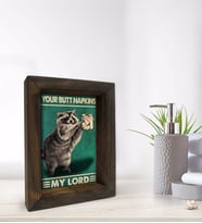 BK Gift Banyo Dekoratif Doğal Masif Ahşap Çerçeve 15x20cm-37 (Beyaz)