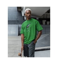 Life is Holy Baskılı Oversize Erkek Tişört – Kutsal Yaşam Tasarımı (Haki)
