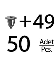 Opel ve Renault için Döşeme Klips- 50'li