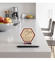 Bazı Süper Kahramanların Pelerinleri Yoktur Onlara Baba Denir Figürlü Masaüstü Süsü Ofis Masanız İçin Seçim 10x10 cm, Pudra