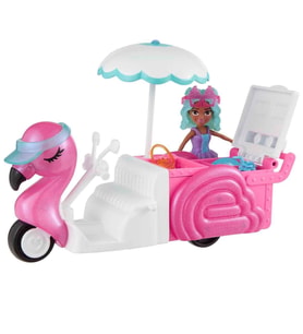 Polly Pocket Flamingo Atıştırmalık Arabası Oyun Seti ve Mikro Figürler HWP24