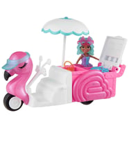 Polly Pocket Flamingo Atıştırmalık Arabası Oyun Seti ve Mikro Figürler HWP24