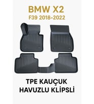 Bmw x2 F39 2018-2022 Uyumlu 3D Havuzlu Oto Paspas Premium