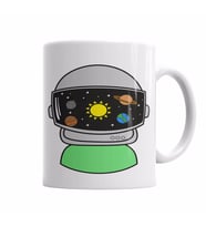 Astronauta Asronot Kupa Bardak Porselen