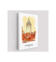 Galata Kulesi İstanbul Dekoratif Kanvas Tablo-5921