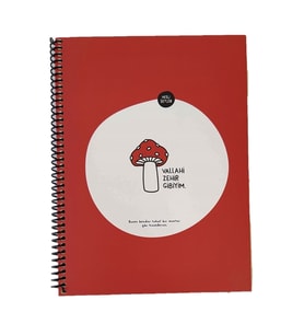 Hisli Şeyler Hafif Kağıt Stickerli Defter-Zehir Gibiyim