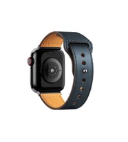 Northcity Apple Watch 38mm ile Uyumlu Kr415 Luaz Deri Kordon - Lacivert