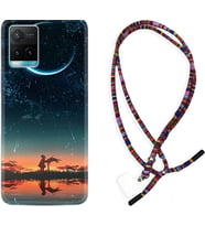 Vivo Y11S Y21S Y20 Y20S Y70 Kılıf Boyun Asklı Rasta Silikon Ay ve Kız 1720