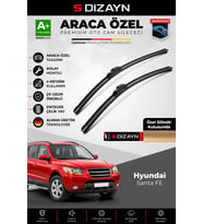 S-Dizayn Hyundai Santa FE Ön Cam Silecek Seti 2006-2012 Premium Araca Özel 60-45 Cm A+ Kalite
