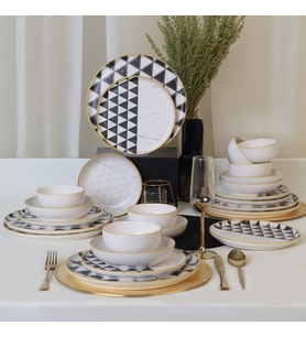 Keramika Trigon Yemek Takımı 24 Parça 6 Kişilik 18765-67