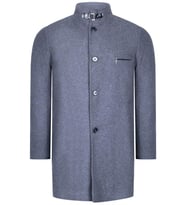 PLT8367 DEWBERRY ERKEK PALTO-KOYU DÜZ GRİ