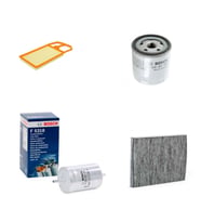 Bosch Filtre Bakım Seti Volkswagen Golf 4 1.6 Benzin AUS ATN Motor 105 Beygir 1998-2003 Hava + Yağ F + Yakıt F. + Polen Bosch