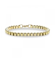 Moncuk Design Arnavut Çelik Zincir Bileklik 6mm Köşeli 3351CZB2D5