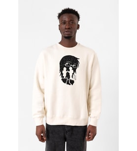 Erased Anime Black White Silhoette Ekru Erkek 2ip Sweatshirt