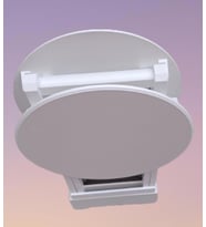 Zigon Çanta 90126 Sehpa Oval Model İkili Takım Ahşap Mdf Beyaz Renk Uyumu El Yapı