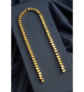 Hematit Doğal Taş Altın Sarı Rondela Kesim 6x4mm Dizi