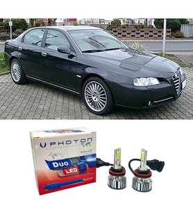Alfa Romeo 166 Led Xenon Kısa Far Ampulü H7 Duo Yeni Seri Beyaz