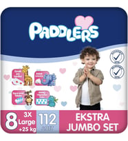 Bebek Bezi 8 Numara XXX-Large (25+ Kg) 112 Adet – Ekstra Jumbo Set