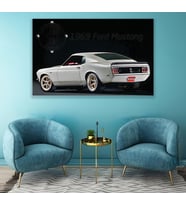 1969 Ford Mustang Kanvas Tablo