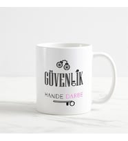 Güvenlik Kupa Bardak (2. Tasarım) (Beyaz)